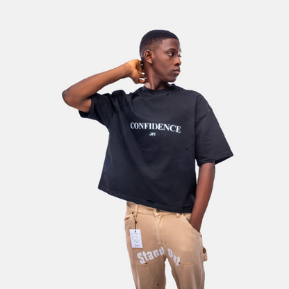 N.M.M Distressed Cropped Tee